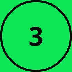 Symbole 3 vert