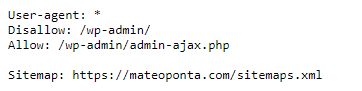 Robots.txt du site mateoponta.com