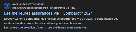 Résultats Google pour "Comparatif assurances vie"